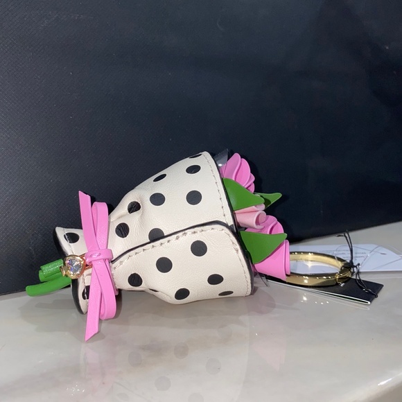 Kate Spade Flora Flower Bouquet Bag Charm - Picture 8 of 9